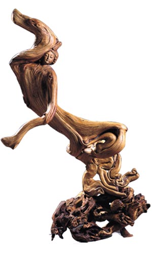 「社会鉴赏家」根雕制作，充满艺术感栩栩如生，美丽十足艺术瑰宝