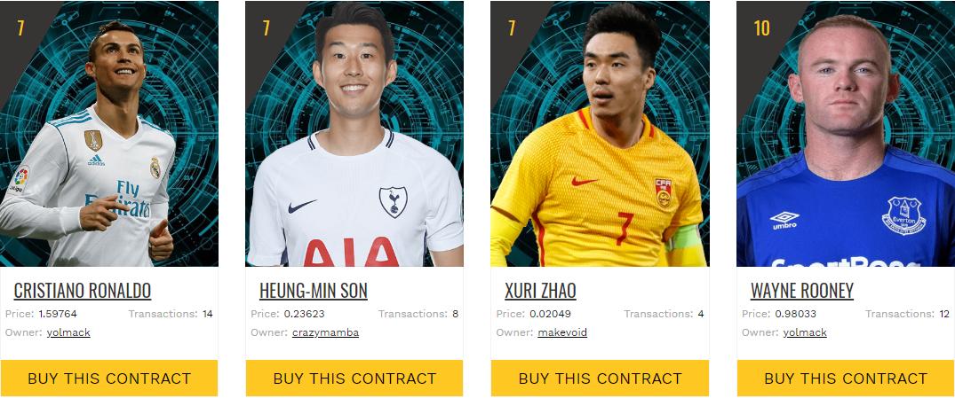 加密足球基于以太坊区块链上的足球游戏