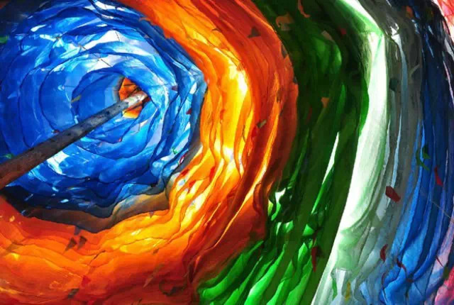 五台山旅游挂经幡,五台山转经筒的经幡图片