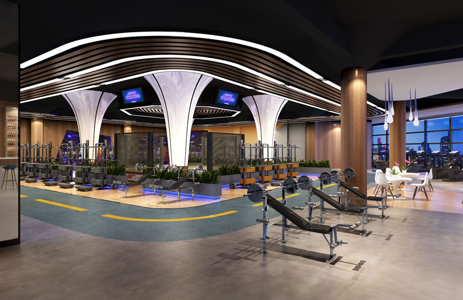 健身会所设计风格,健身会所招牌设计图