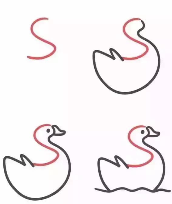 用字母画孩子的简笔画,如何用简笔画数字宝宝