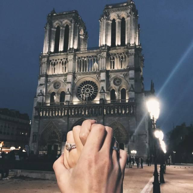 阿娇蜜月后甜晒大钻戒,阿娇钻戒和张馨予钻戒