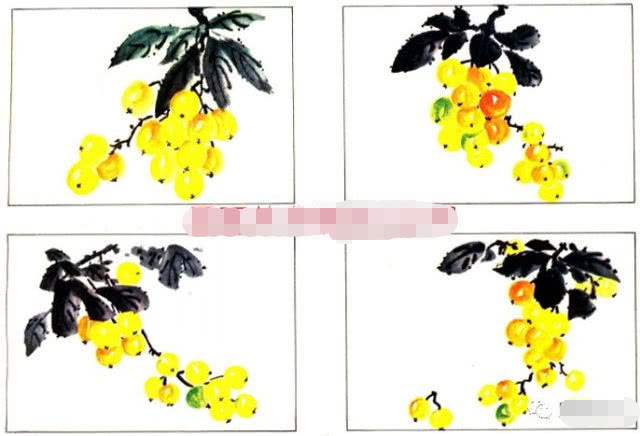 简单国画教程零基础入门植物,国画蔬果茄子与苦瓜的画法