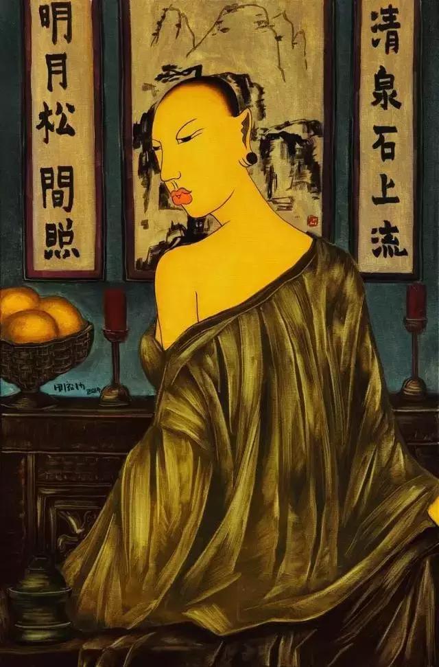 油画大师笔下100位优雅女性,光头系列油画