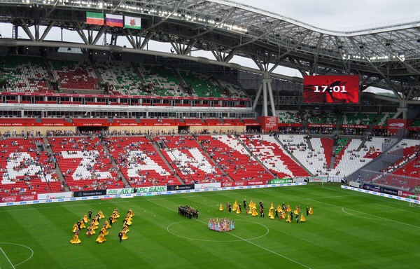 艾比森led显示屏2.0小间距,世界杯led屏不同区域显示画面不同