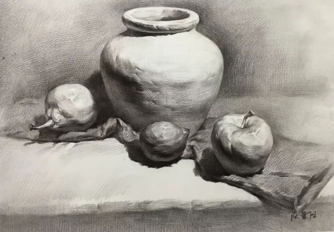 素描基础静物步骤及画法,素描静物写生步骤
