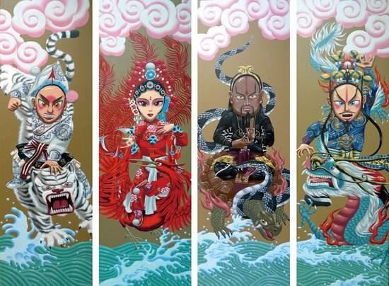 28星宿和四大神兽,古代四神兽口诀