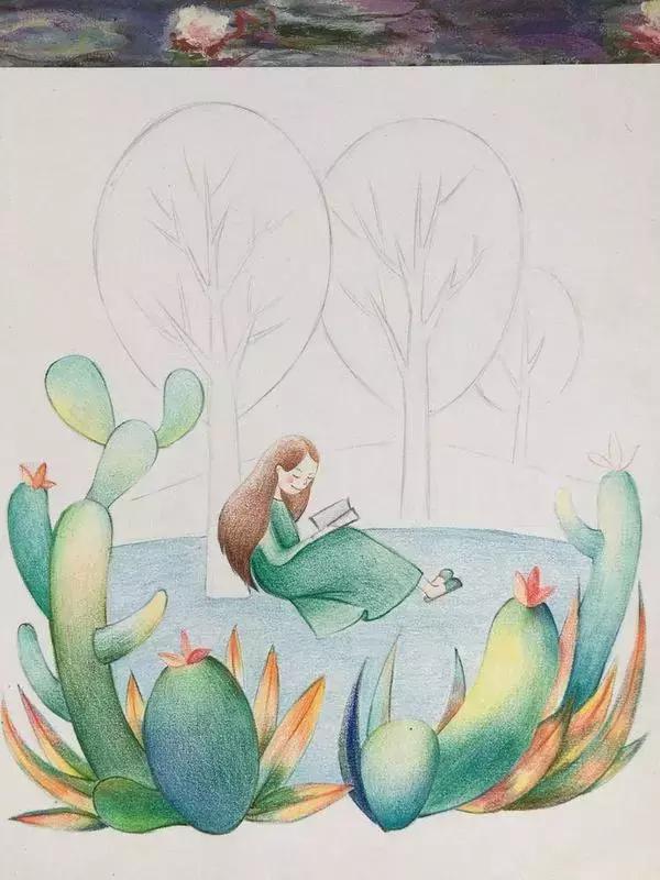 彩铅画及教程图解动物,彩铅画叠色教程