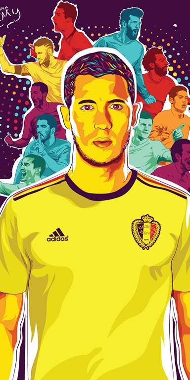 世界足球巨星的手机壁纸,世界杯卡通球星人物高清壁纸大全