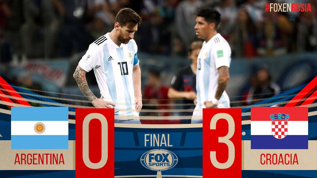 阿根廷0:3克罗地亚集锦,阿根廷3-0完胜克罗地亚梅西