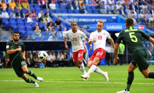 丹麦队不敌澳大利亚埃里克森,丹麦vs澳大利亚埃里克森