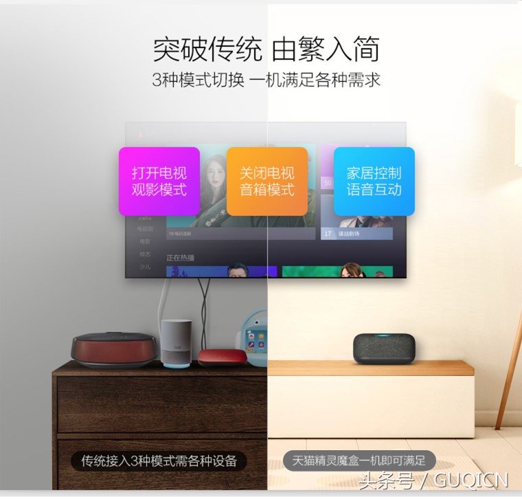 智能语音机顶盒天猫魔盒,天猫精灵魔盒测评体验