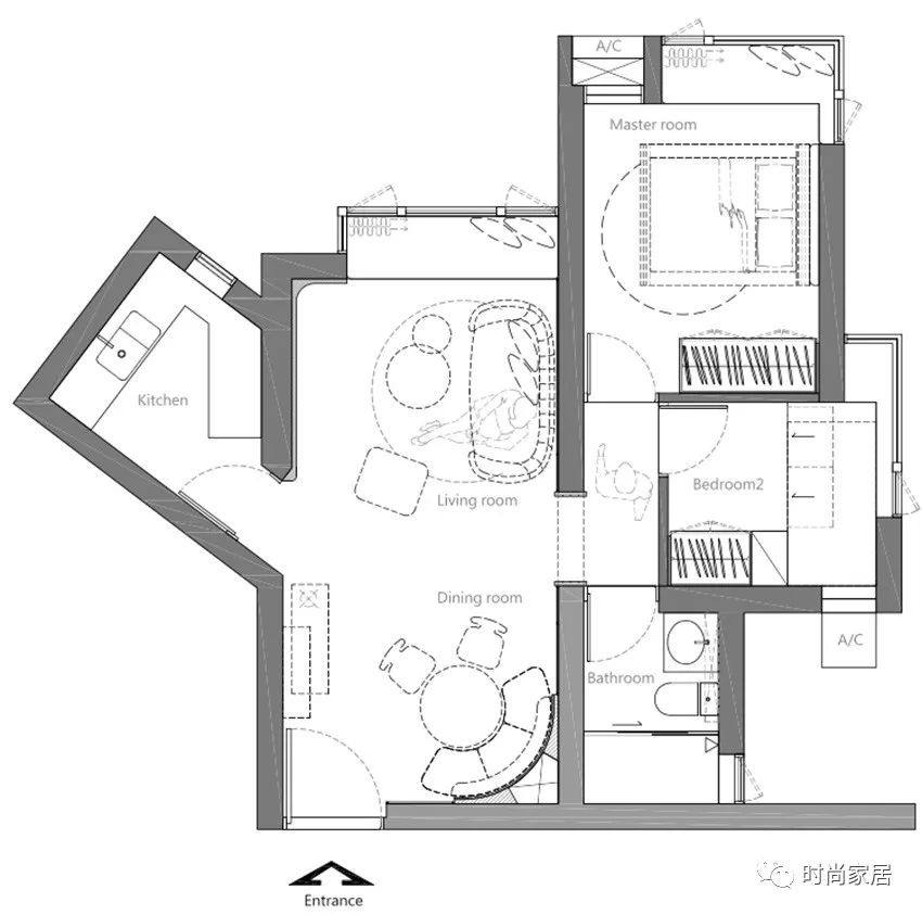 香港30平米小户型旧房翻新改造,48平米香港老房翻新改造