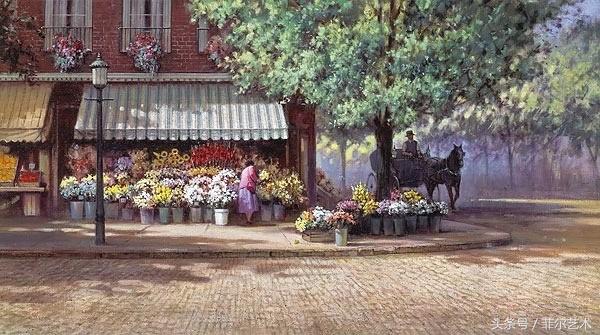 法国画家皮尔斯人物油画作品,保罗兰德水彩作品