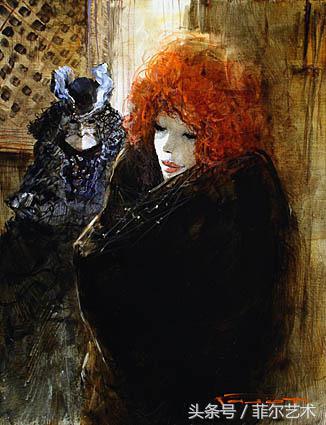 威尼斯面具——法国画家MarcelNinoPajot插画欣赏（一）