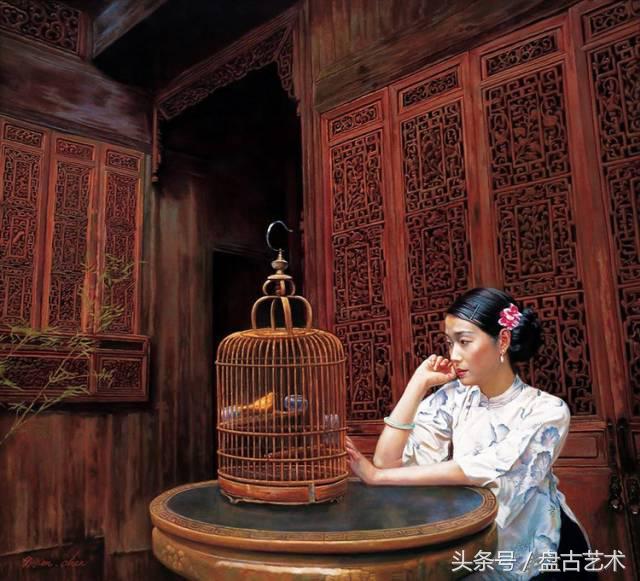 《爱情誓言的守望者》油画太美了（盘古文化艺术油画装饰画定制）