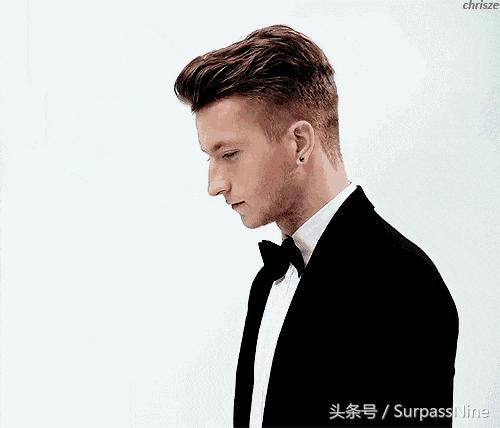 复古油头发型男,足球球星发型油头