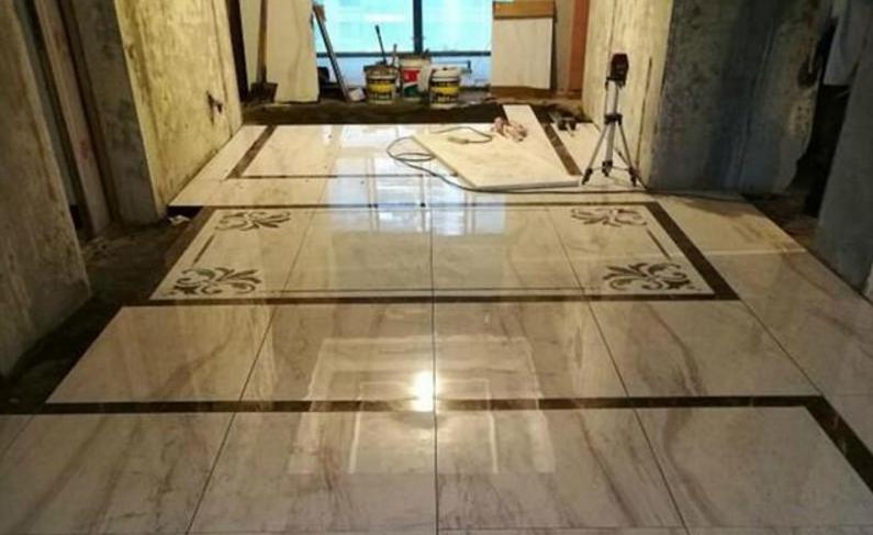 地砖走边水刀拼花,水刀拼花地砖怎样做的