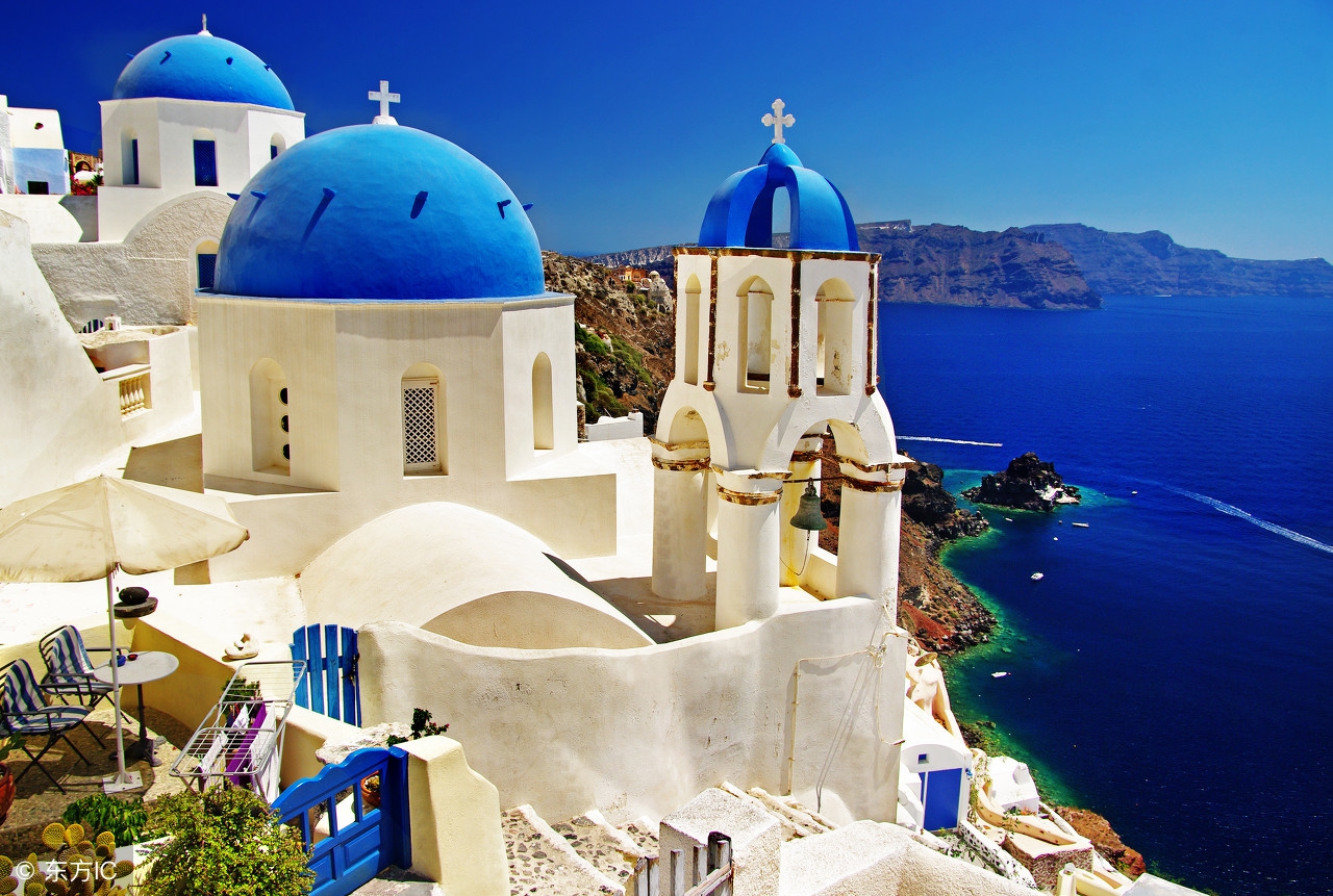 希腊圣托里尼岛风景,真实的希腊圣托里尼岛