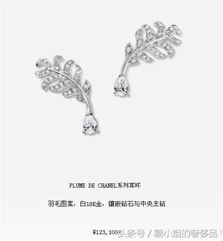 香奈儿耳环多少钱,香奈儿的耳环大概是什么价位