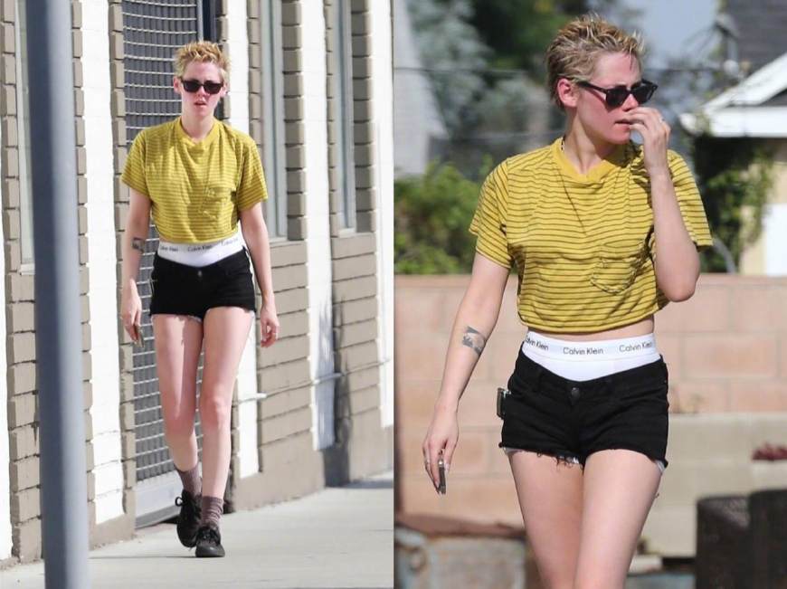 有了女朋友的“暮光女”K帅竟然将CK*裤内**这么穿，网友：这是时尚