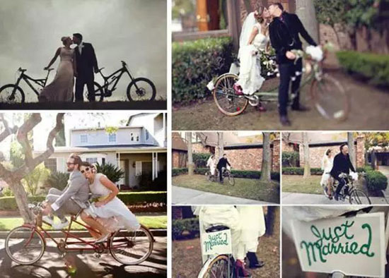 单车婚礼这样的婚礼才有创意，送你一场浪漫的单车婚礼