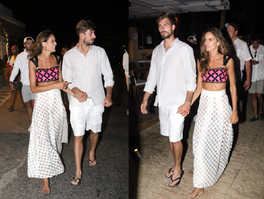 德国门将被淘汰后,日子过得美滋滋,和超模女友演绎度假风情侣装