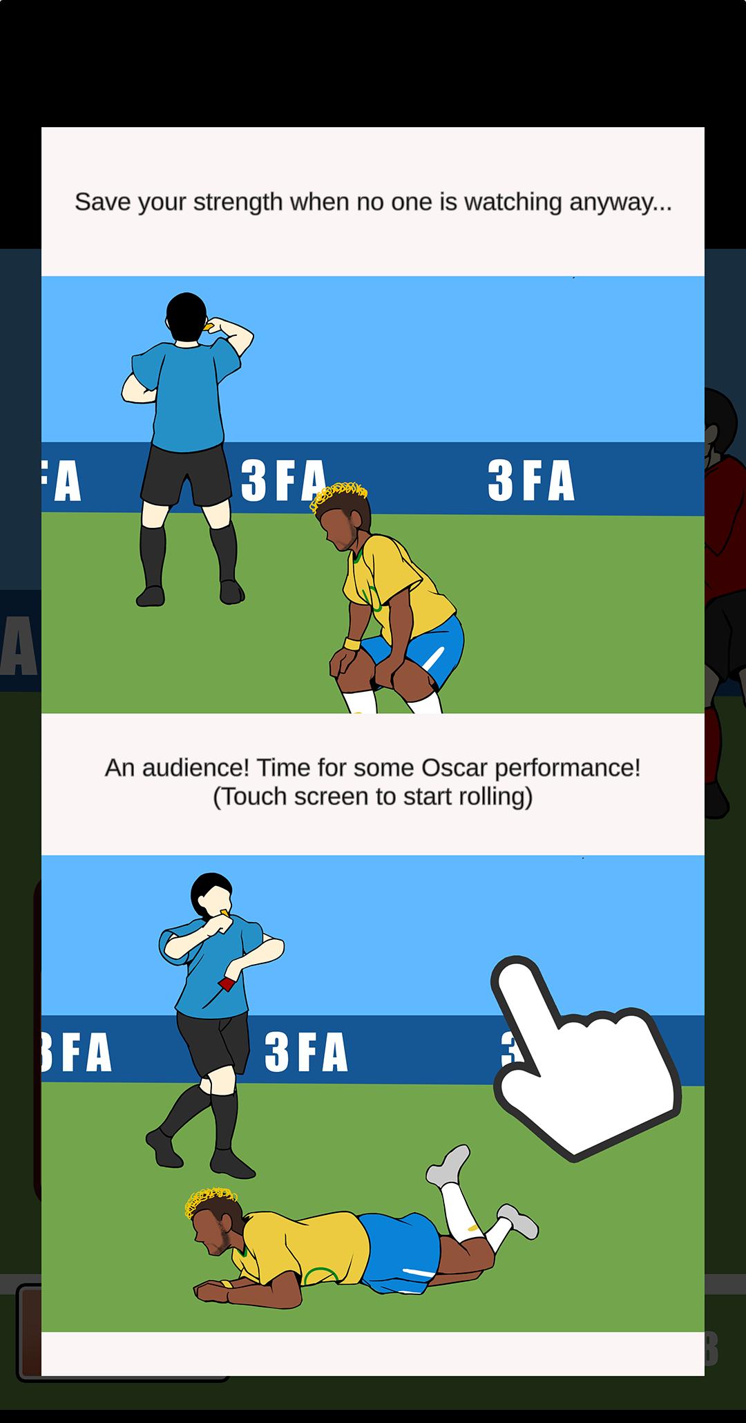 看不下去内马尔翻滚，有人为此专门做了个游戏，名字有点皮