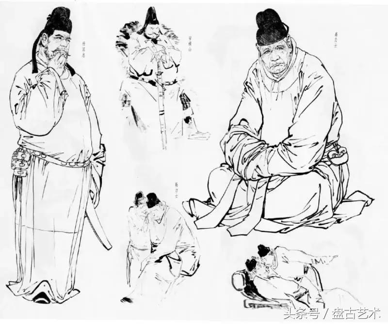人物国画孙膑、庞涓技法，相当全面（盘古艺术油画国画书画定制