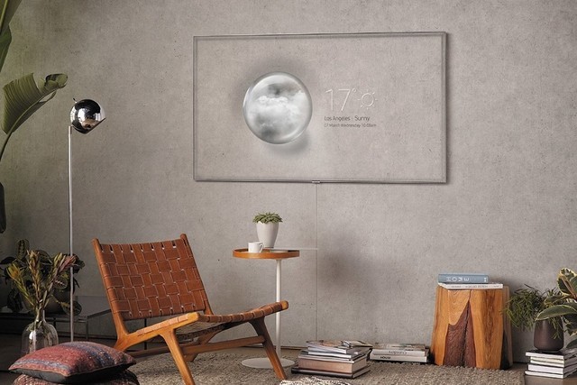 三星黑科技隐形电视真的惊艳,三星电视怎么换壁画
