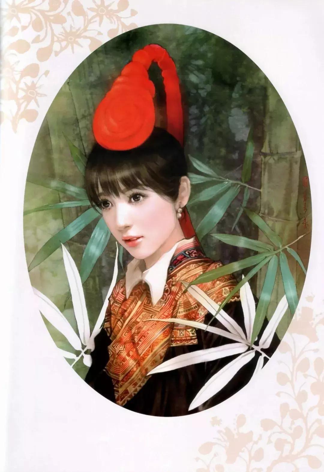 插画美女唯美简约,台湾当代著名的插画家