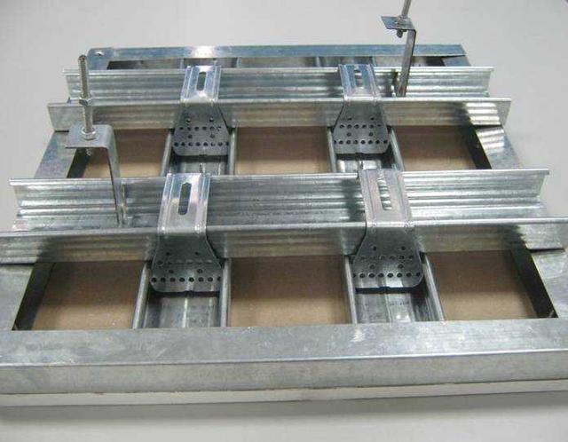 石膏板轻钢龙骨吊顶工艺流程图片,轻钢龙骨石膏板吊顶施工要点图片