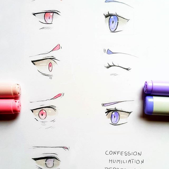 如何用马克笔画简单又好看的眼睛,用马克笔画出简单又好看的图