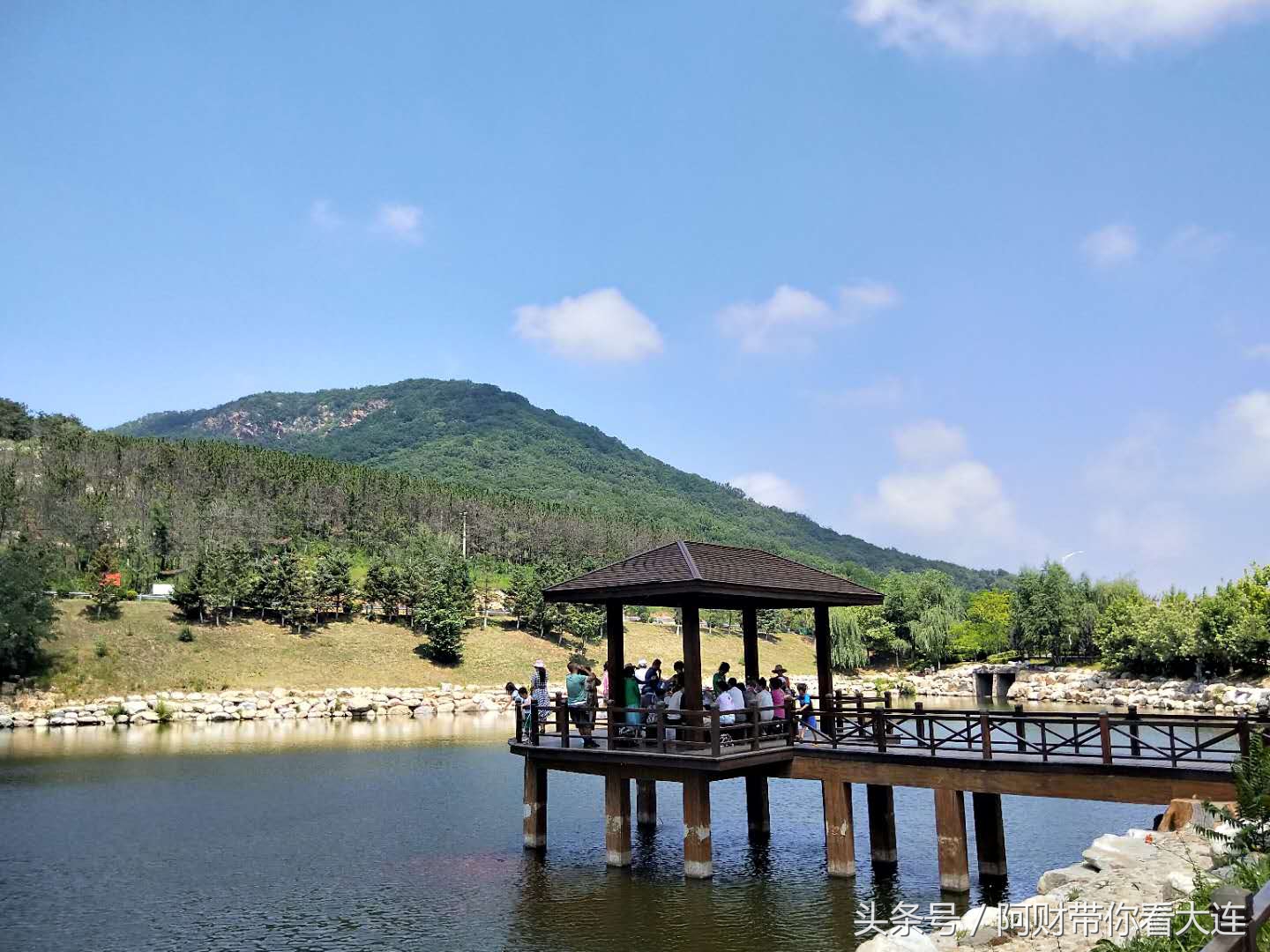 长青湖自然风景,长青湖世外桃源