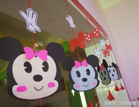 米奇英式风格环创,米奇城堡主题环创