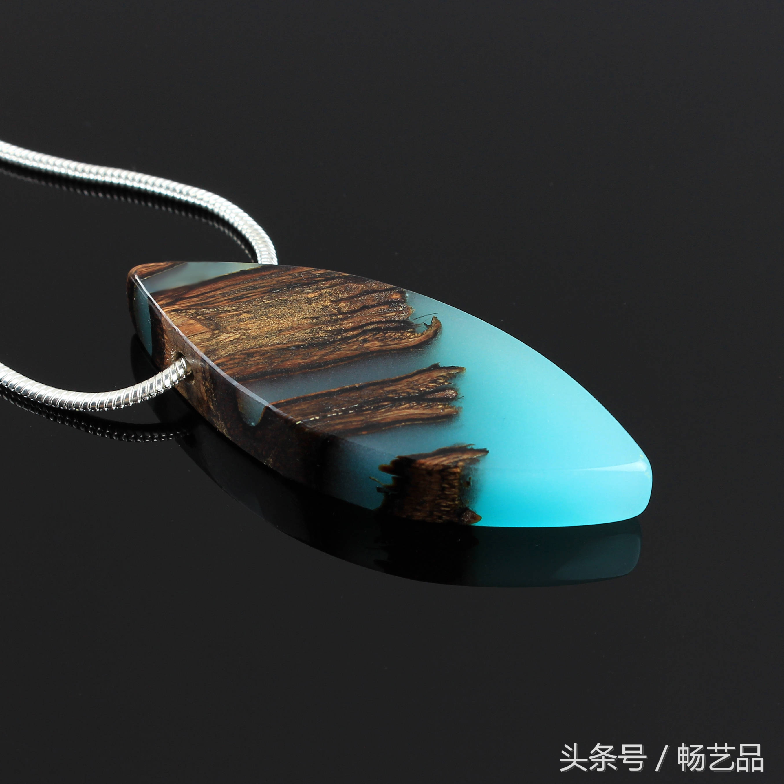 手工水晶吊坠项链图片,手工diy水晶串珠项链教程