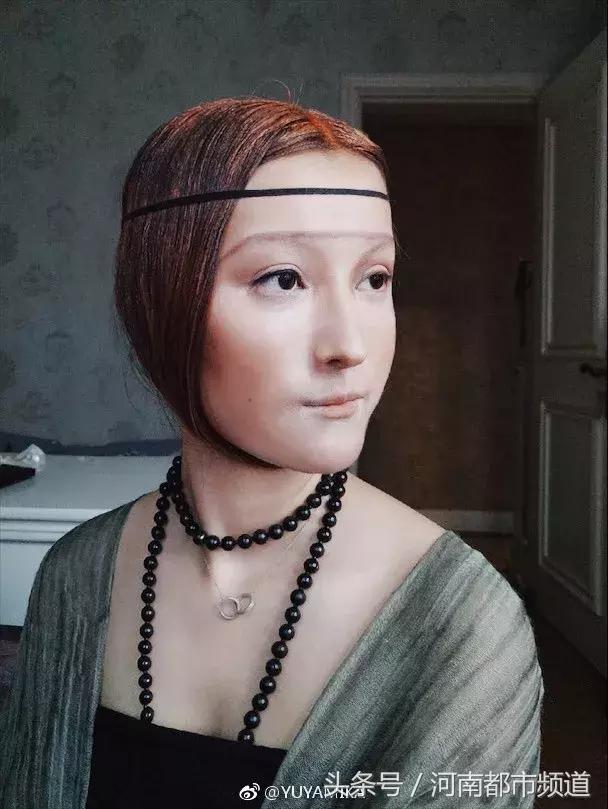 27岁重庆妹子化妆成蒙娜丽莎，狂吸60万粉，卸妆后模样！