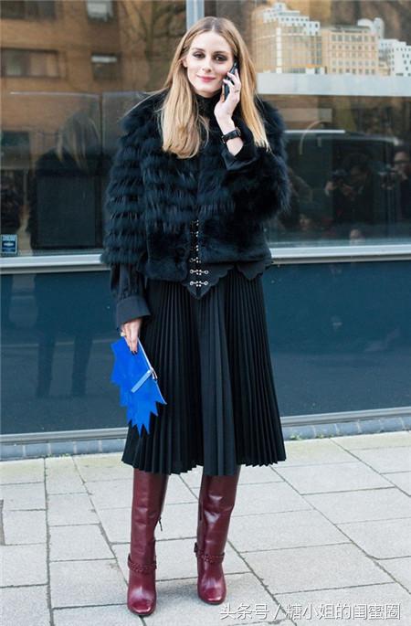 黑色貂皮穿搭推荐,貂皮女王风穿搭