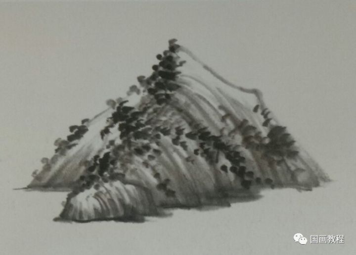 山石画技法,大师黎雄才教你如何画山石