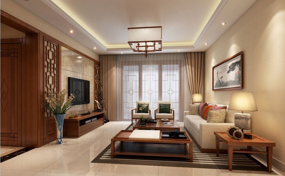 60平米小户型装修新中式风格的,88平米新风格装修