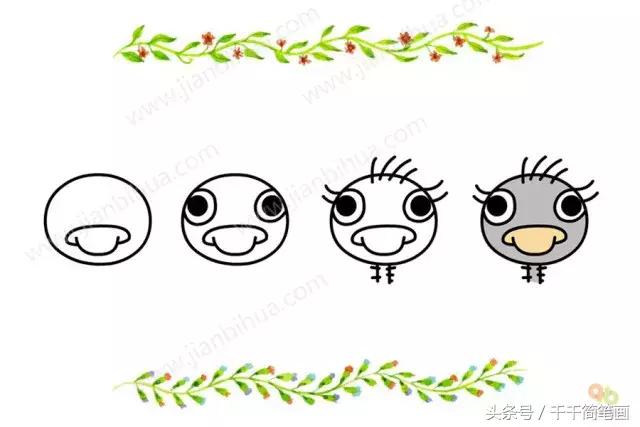 简笔画小动物头像,最简单的简笔画动物头像