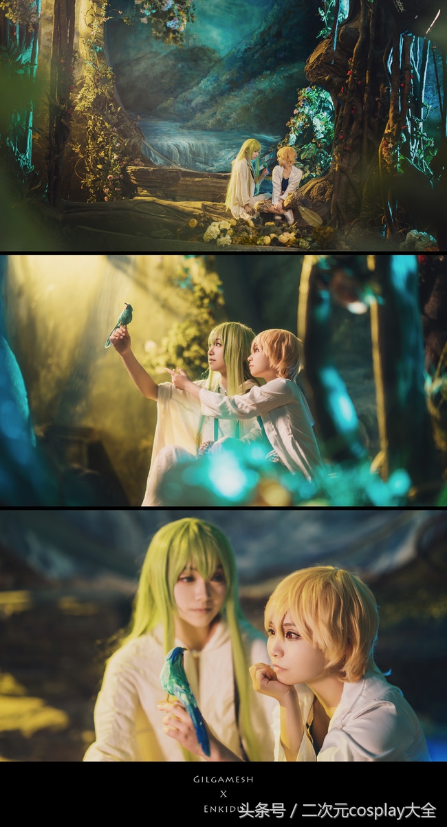 画面温馨有爱的幼吉尔，恩奇都cos忽然戳中了萌点！