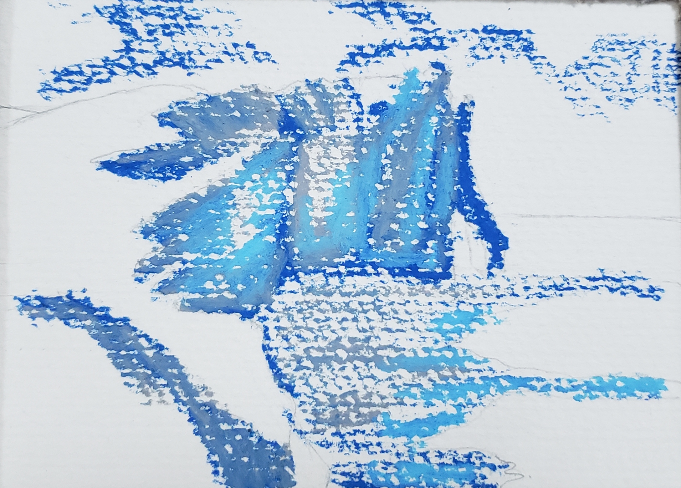 新手a5油画棒教程简单,day5树木画教学