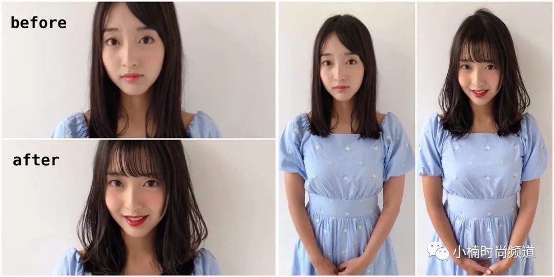 大圆连也能变巴掌脸！校正系瘦刘海不需改变发长，4招就OK