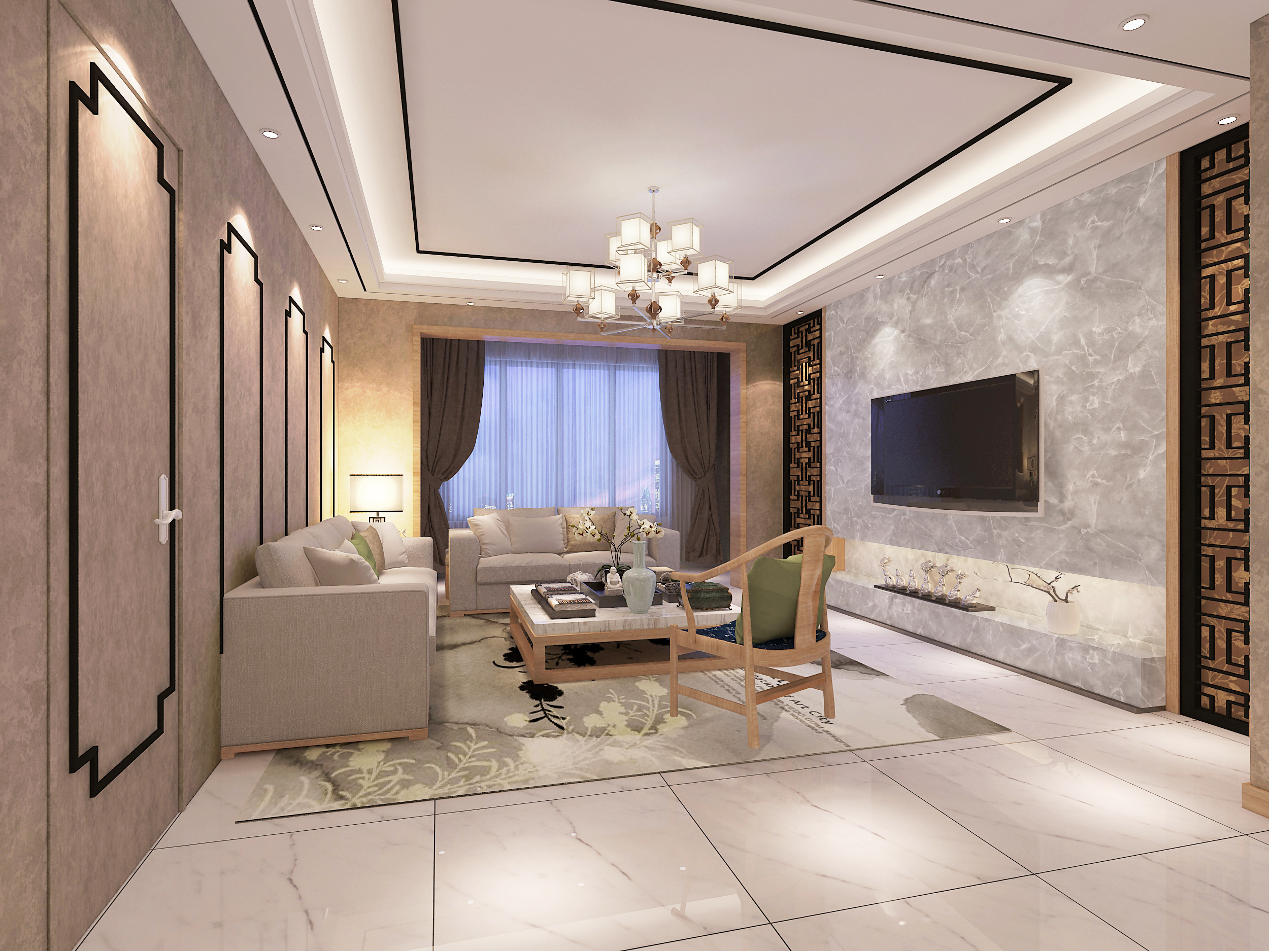 银川海珀兰轩118装修效果图,银川海珀兰轩二期装修