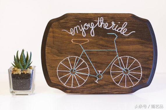 木片绣花教程视频,手工乱针绣画