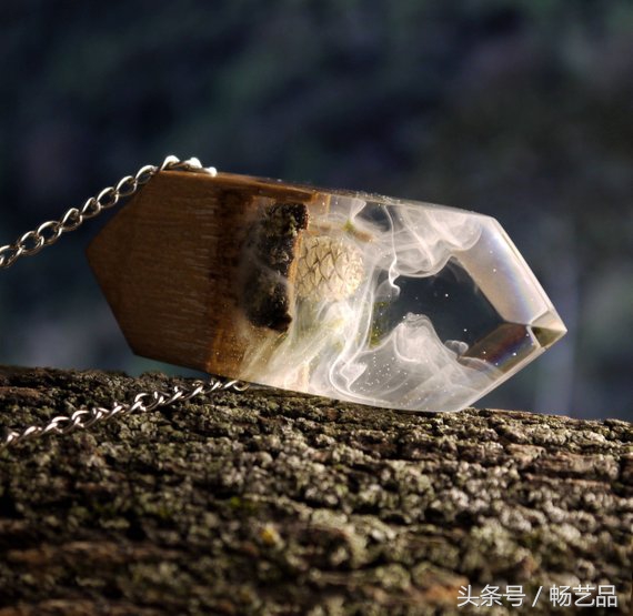 布艺纯手工制作工艺吊坠项链,手工项链吊坠diy