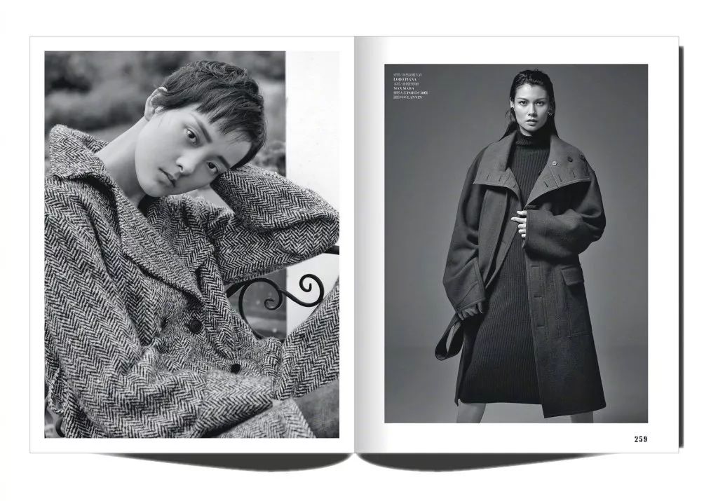 雎晓雯和国外模特拍广告,超模雎晓雯穿搭