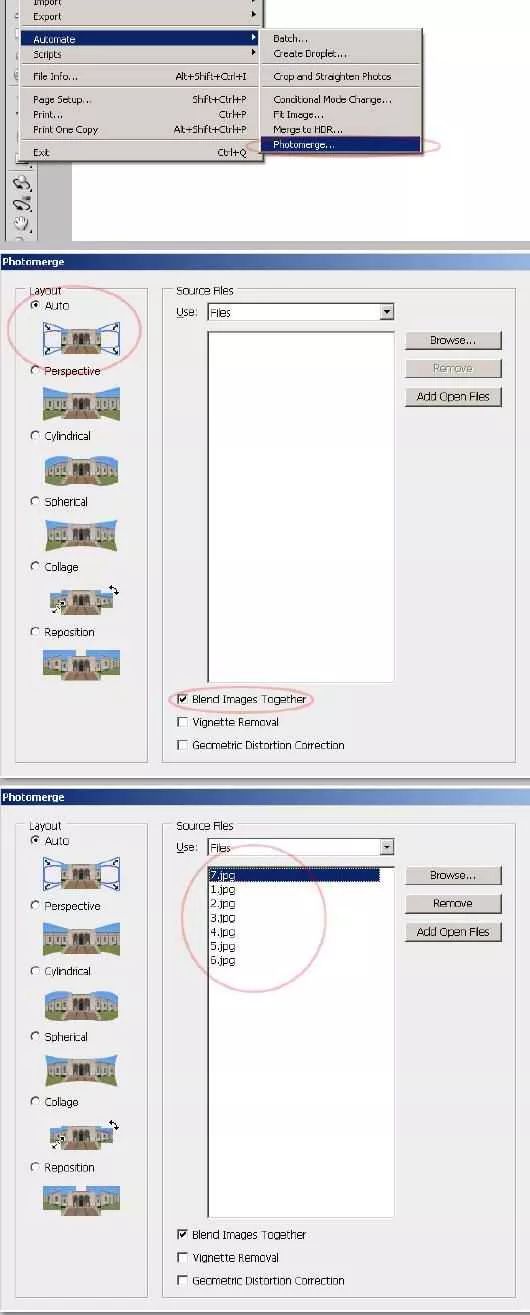 在ps中全景接片的方法,ps如何制作全景图片