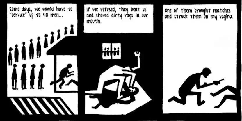 毒打、强奸、*虐性**……他把一个女人的真实故事画成漫画